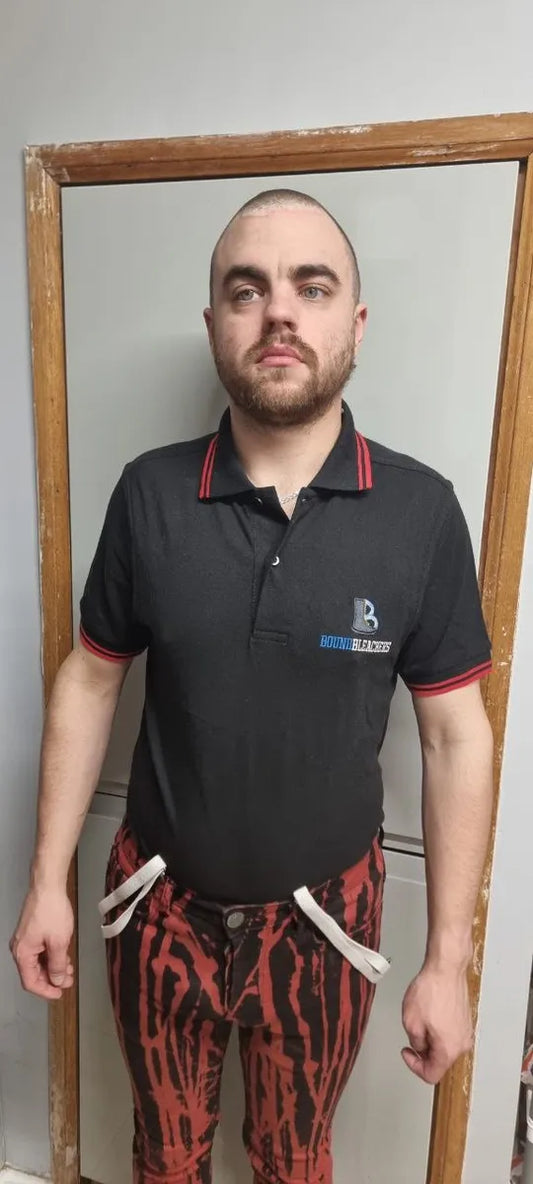 Black & Red BoundBleachers Polo